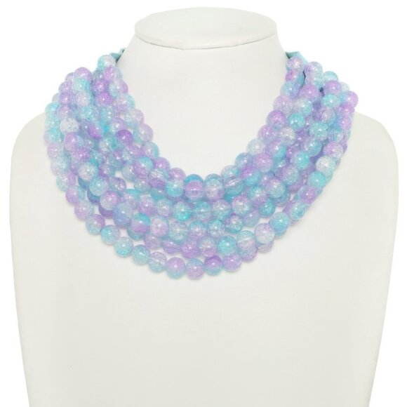 Multi-strand Marble Bead Necklace - Picture 1 of 2